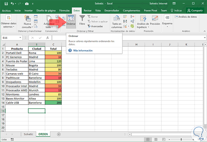 Ordenar Por Color En Excel Riset