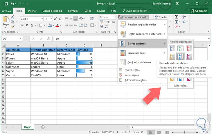 Cómo aplicar formato condicional en Excel 2016 y Excel 2019 Solvetic