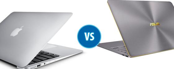 MacBook Air vs ASUS ZenBook 3 Deluxe