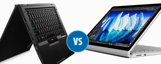 ThinkPad X1 Yoga (2017) vs Surface Book i7