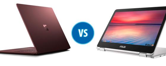 Microsoft Surface Laptop vs ASUS Chromebook Flip