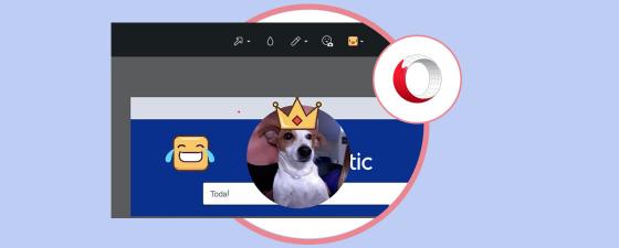 Las capturas de pantalla con Opera tendrán selfies y stickers