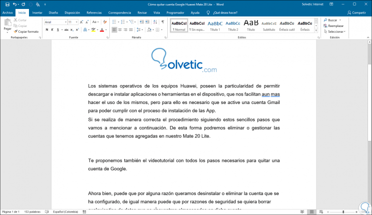 Eliminar Una Hoja En Word 19 Y Word 16 Solvetic