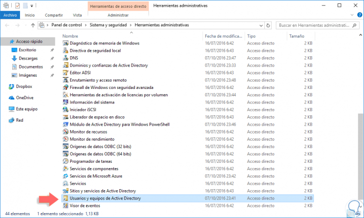 Поиск в active directory windows 10