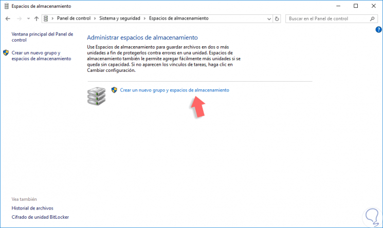 Este administrador nos permite configurar los distintos espacios en los que se almacena la configuración, creando asi partici