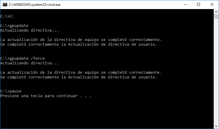 Windows 10 gpupdate не работает