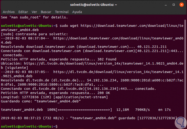 Como Instalar Teamviewer En Ubuntu 19 04 Solvetic