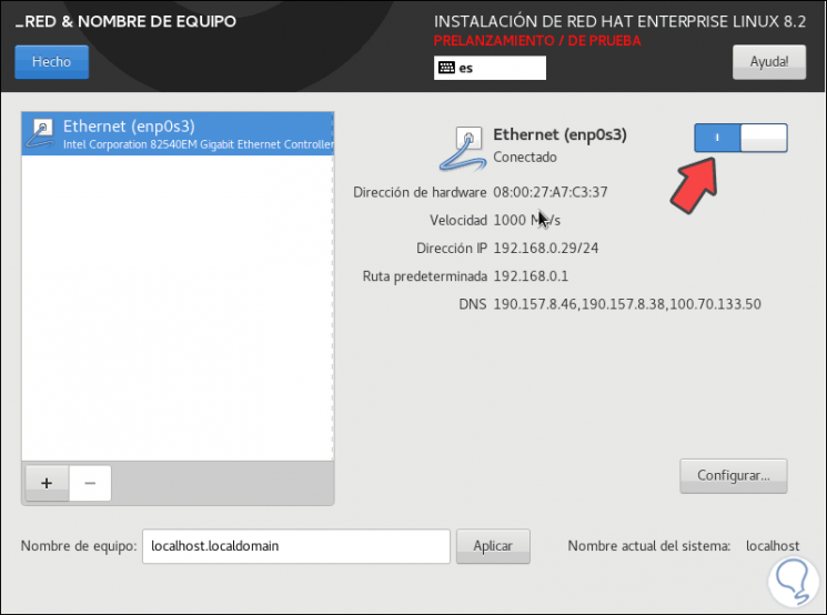 Как установить red hat enterprise linux 8