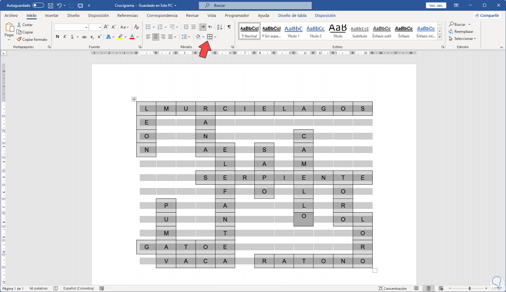 Cómo Hacer un Crucigrama en Word ✔️ - Solvetic