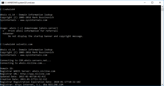 Cómo usar comando WHOIS en Windows 10, 8, 7 - Solvetic