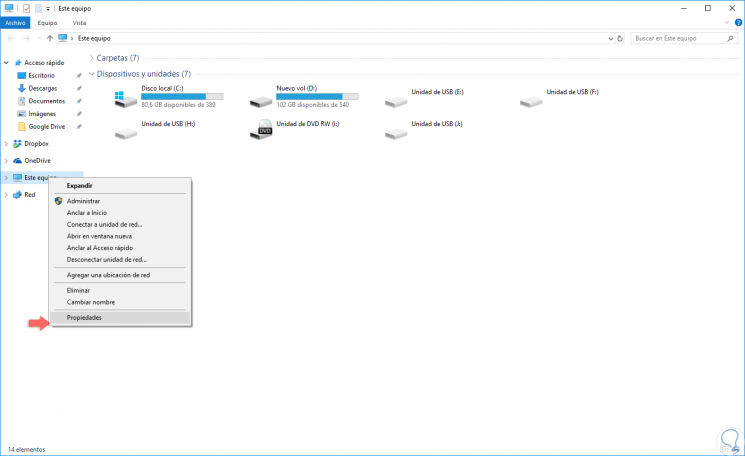 Cómo Abrir Propiedades De Sistema O Este Equipo En Windows 10 Solvetic 4781