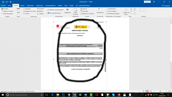 Como insertar un pdf en Word 2016 o Word 2019 - Solvetic