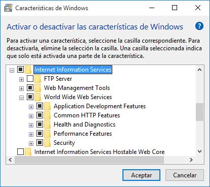 Настройка iis windows 10