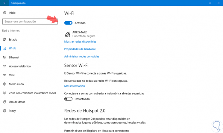 Activar red oculta en windows 10