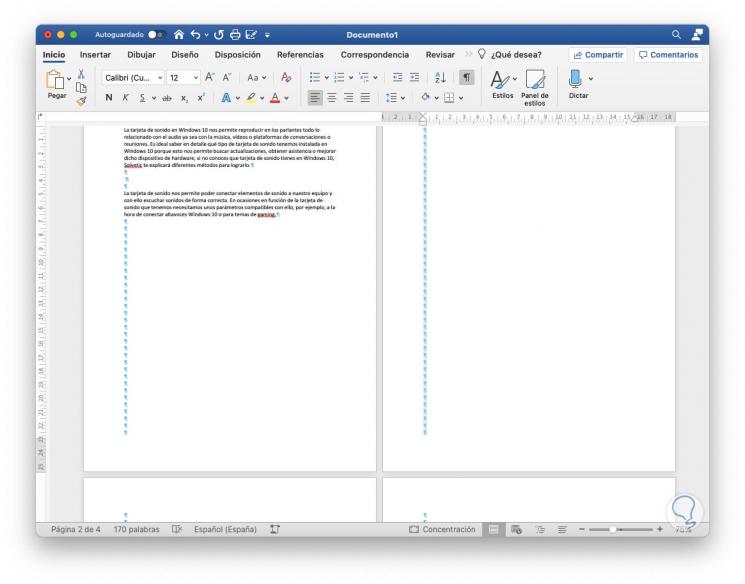 Cómo eliminar hoja en blanco en Word Mac Solvetic