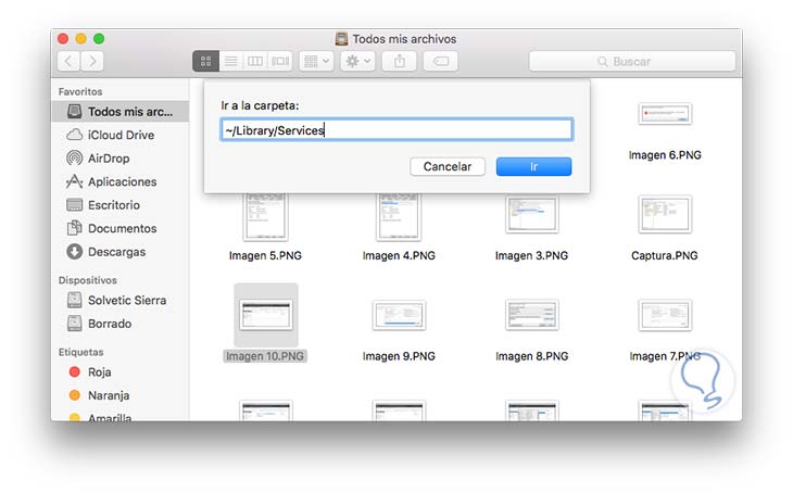 Cómo eliminar servicio definitivamente del menú contextual Mac