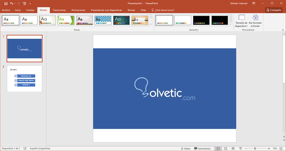 Cómo Cambiar Tamaño De Diapositivas En Powerpoint 2016 Solvetic 0559