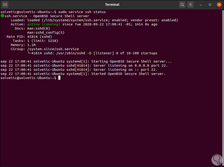 Подключение по ssh ubuntu