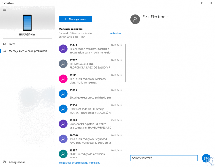 Como Enviar Mensajes De Texto Sms Desde Windows 10 Codigo Fuente Punto De Venta 9323