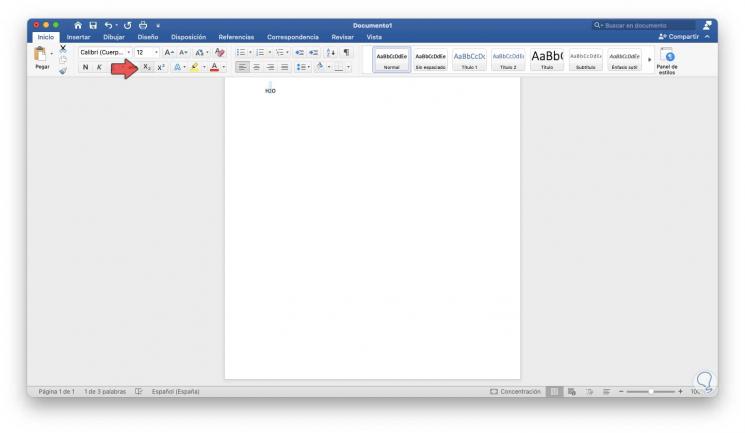 Cómo poner Superíndice o Subíndice en Mac EXCEL y WORD Solvetic