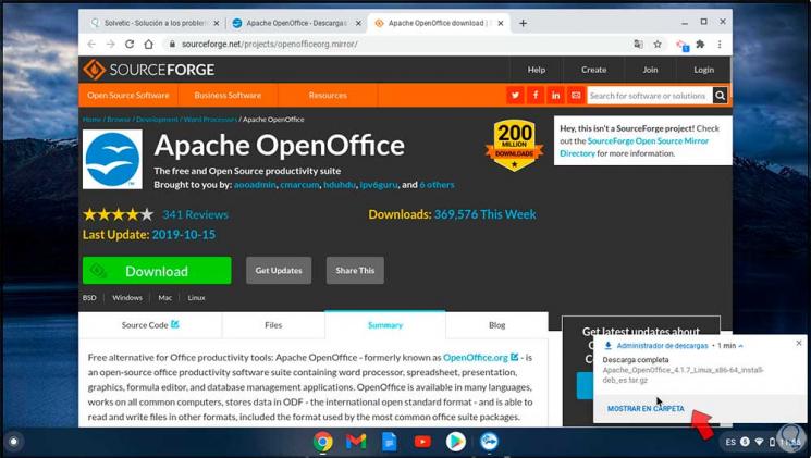 instalar openoffice linux