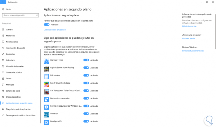 Cómo Evitar Aplicaciones Se Ejecuten En Segundo Plano Windows 10 Solvetic 4001