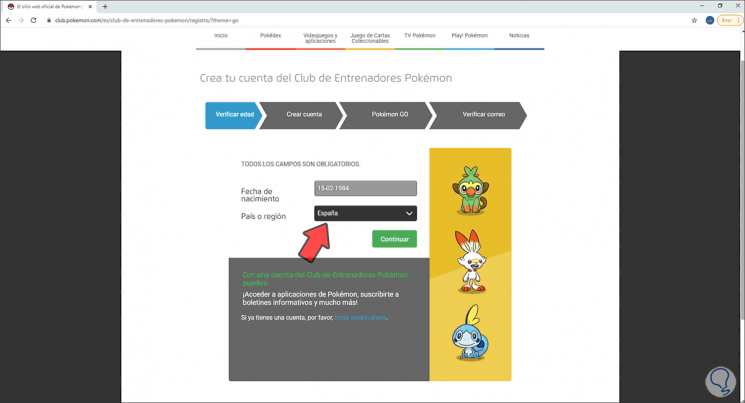 Cómo crear una cuenta de Pokemon Go Club de entrenadores